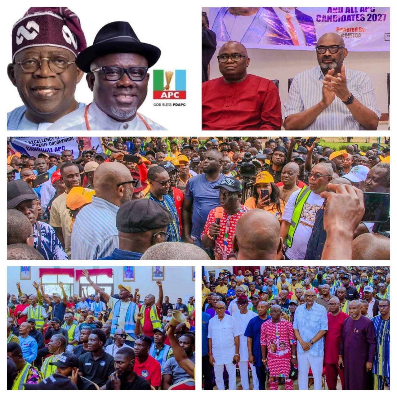 2027: OVER 25,000 DELTA MOTORCYCLE, TRICYCLE OPERATORS BACK TINUBU, OBOREVWORI, VOW STATEWIDE MOBILISATION